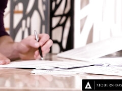 Arsch, Grosser arsch, Grosser schwanz, Blasen, Braunhaarige, Nippel, Büro, Titten