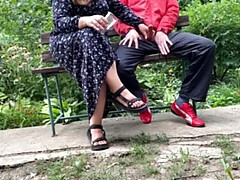 Hot Ukrainian MILF Gives Me A Handjob And Makes Me Cum Outside