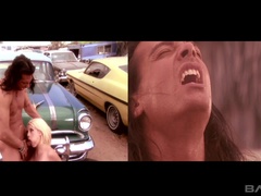 Rubia, Corridas, Corridas faciales, Al aire libre