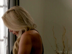 お尻, デカパイ, ブロンド, フェラチオ, チン, 家族, ピアス, 妻