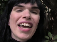 Хд, Мастурбация, На природе, Трансы, Соло, Сиськи