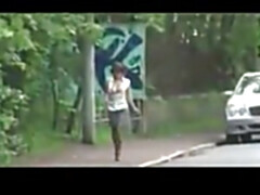 Schönheit, Grosse titten, Blasen, Vollbusig, Orgasmus, Im freien, Öffentlich, Muschi