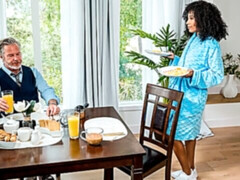 Blond, Zwart, Hakken, Likken, Ondergoed, Masturbatie, Geschoren, Tieten likken