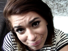 Mamada, Morena, Estilo perrito, Tetas naturales, Pequeña, Coño, Tatuaje, Tetas