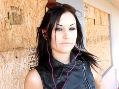 Chica, Culo grande, Morena, Masturbación, Al aire libre, Afeitado, Solo