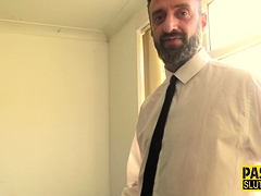 Fat tattooed submissive