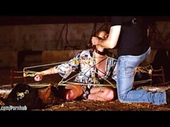 Domination, Fetisch, Hardcore, Hd, Im freien, Pissen, Rotschopf, Gefesselt