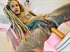 Alternative Tattoo Model Solo Piss Action