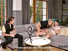 Grote mammen, Blond, Frans, Hd, Rijpe lesbienne, Moeder die ik wil neuken, Panty