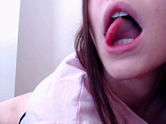 Brunette brune, Masturbation, Adolescente, Jouets