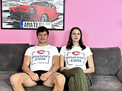 Grosser arsch, Grosser schwanz, Grosse titten, Blasen, Braunhaarige, Hundestellung