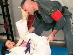 Alexis Fawx Learns Some New Martial Arts Tricks While Sucking Dick