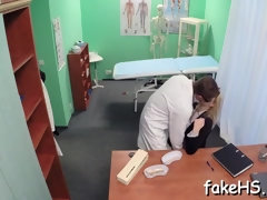 素人, ブロンド, フェラチオ, カップル, 医者, ハードコア, なめる, フェラする