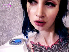 Anal, Masturbación, Solo, Tatuaje, Adolescente, Juguetes