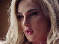 Tussi, Blondine, Fingern, Lesbisch, Lecken, Lingerie, Spielzeuge