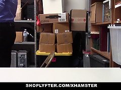 Hot 18-year-old thief caught and fucked hard for stealing in Shoplyfter video