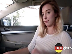 Blondine, Bruder, Auto, Schwanz, Hardcore, Milf, Im freien, Pov