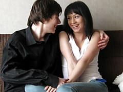 Arsch, Grosser schwanz, Blasen, Hundestellung, Kurzes haar, Dürr, Jungendliche (18+), Titten