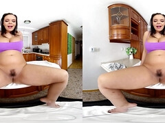 Sofia L Wee Wee Admiring Brunette - Big ass and big natural tits