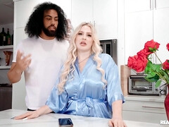 Chica, Negro, Rubia, Mamada, Interracial, Mamá, Pelirrojo, Tetas