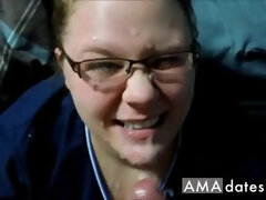 Enthousiasteling, Mooie dikke vrouwen, Mollig, Compilatie, Sperma shot, Sperma in gezicht, Brillen, Hd