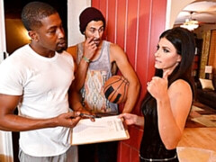 Zwart, Pijpbeurt, Bruinharig, Dubbele penetratie, Hardcore, Interraciaal, Man man vrouw, Trio