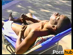 Masturbating, nicely-shaped, dark-hued