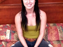 Enthousiasteling, Pijpbeurt, Bruinharig, Pompom meid, Hd, Geschoren, Tiener, Tieten likken