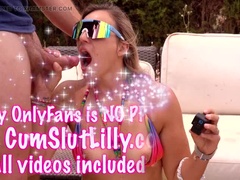 Epic MILF Cumshot Compilation 24 - Blonde Babe with Big Tits Loves Cum