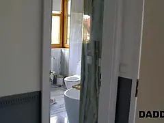 美人, 浮気者, 浮気する, 爸, 彼女, 叫ぶ, ティーン, オッパイの