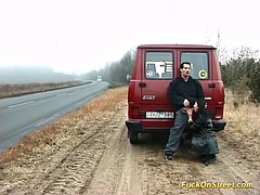 Blasen, Auto, Paar, Aufs gesicht abspritzen, Hardcore, Im freien, Öffentlich, Realität