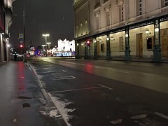 Morena, Fetiche, Lencería, Al aire libre, Público, Afeitado, Tetas