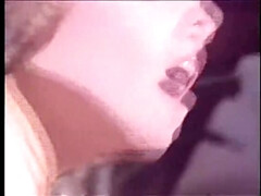 Grosser schwanz, Blasen, Braunhaarige, Vollbusig, Behaart, Hd, Schlampe, Vintage