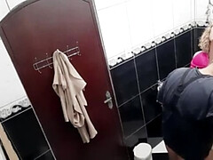 Lesbian MILFs Gabi SweetCouplesStories Suck and Fuck in Bar Bathroom - Paid Sex Scene