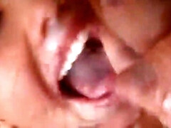 Asiatisch, Braunhaarige, Nahaufnahme, Spermaladung, Aufs gesicht abspritzen, Gruppe, Orgie, Schlucken