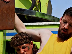 In den arsch, Grosser schwanz, Spermaladung, Schwul, Behaart, Hardcore, Im freien, Tätowierung