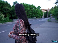 Большие сиськи, Минет, Брюнетки, Грудастые, Чешки, Сперма на лице, На публике, Реалити