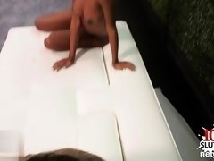 Hot teen casting with cumshot