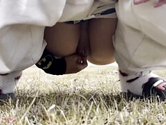 Public Pissing Compilation in Nature - Teen Russian Girl Wipes Pussy with Toilet Paper POV