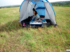 Leie, Blasen, Kehlenfick, Frau frau mann, Im freien, Flotter dreier