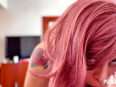 Tussi, Grosse titten, Fingern, Nackt, Pov, Muschi, Rotschopf, Nass