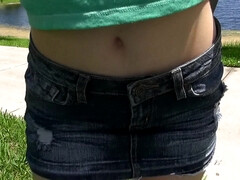 Любители, Большая жопа, Минет, Брюнетки, Семяизвержение, Сперма на лице, На природе, Тощие