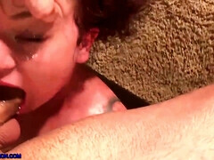 Ass Eating Slut - legal 18yo teen in rough deepthroat blowjob sex scene