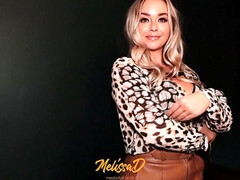 Blondine, Leder, Lingerie, Rock, Solo