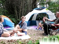 美人, フェラチオ, カワイイ, イマラチオ, グループ, ハードコア, アウトドア, ティーン