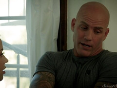 お尻, ベビーシッター, ブロンド, 旦那, キス, ピアス, オマンコ, スパンキング