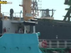 Tacones, Dinero, Al aire libre, Público, Pelirrojo, Trio