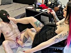 Enthousiasteling, Bondage discipline sadomasochisme, Grote lul, Voeten, Dominante vrouw, Hd, Rijpe lesbienne, Vibrator