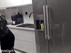 Culo, Culo grande, Tetas grandes, Mamada, Loco, Corrida, Cocina, Coño