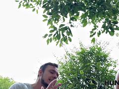 Man die toekijkt, Tsjechisch, Europees, Hardcore, Buiten, Gezichtspunt, Tieten likken